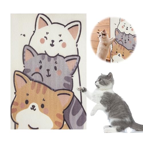 Kratzfolie Katzen Selbstklebend, Kratzmatte Sofa, Katzenmotiv Kratzmatte Wand, Kratzmatte Selbstklebend, Schneidbar Anti Kratz Folie für Katzen, Kratzpappe Katze, 50x80cm Kratzfolie Katzen Selbstklebend, Kratzmatte Sofa, Katzenmotiv Kratzmatte Wand, Kratzmatte Selbstklebend, Schneidbar Anti Kratz Folie für Katzen, Kratzpappe Katze, 50x80cm von xtemtoamz