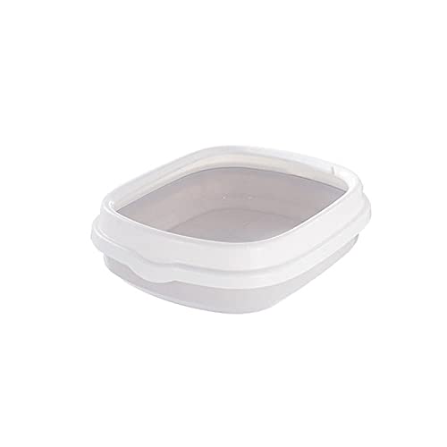 xuejaunshop Katzentoilette, halbgeschlossene Katzentoilette mit Schaufel, spritzwassergeschützt, Katzentoilettenöffnung, abnehmbare Katzentoilette, leicht zu reinigende Haustiertoilette (Farbe: Grau xuejaunshop Katzentoilette, halbgeschlossene Katzentoilette mit Schaufel, spritzwassergeschützt, Katzentoilettenöffnung, abnehmbare Katzentoilette, leicht zu reinigende Haustiertoilette (Farbe: Grau von xuejaunshop