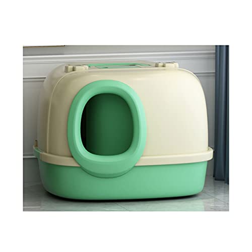 Katzentoilette, komplett geschlossen, groß, spritzwassergeschützt, geruchsneutral, mit Deckel und Katzengriff Katzentoilette, komplett geschlossen, groß, spritzwassergeschützt, geruchsneutral, mit Deckel und Katzengriff von xuejuanshop