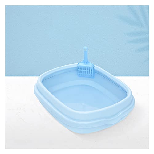 Katzentoilette Öffnen Sie die Müllbox, abnehmbar und langlebig, doppellagiger Katzentdeckel mit Katzenschaufel, Haustiertoilette Tiertoilette (Size : A) von xuejuanshop