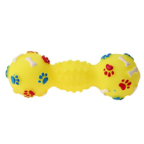 xueren Hundespielzeug, langlebiges Kauspielzeug for Hunde, in Hantelform, quietschende Zahnbürste, Spielzeug for kleine, mittelgroße und große Hunde von xueren