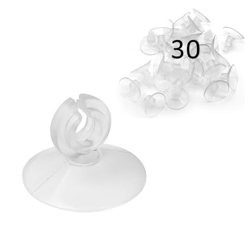 xutong 30 Stück Saugnäpfe, Clips für Türrohre, Saugnäpfe transparent für Aquarium, Befestigung von Luftschläuchen, für Fische, Aquarien, Saugnäpfe, Luftpumpe, Tür, Aquariumrohr xutong 30 Stück Saugnäpfe, Clips für Türrohre, Saugnäpfe transparent für Aquarium, Befestigung von Luftschläuchen, für Fische, Aquarien, Saugnäpfe, Luftpumpe, Tür, Aquariumrohr von xutong