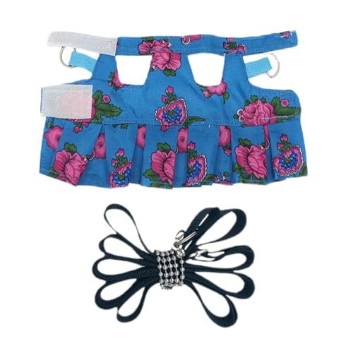 yakermur Eichhörnchen-Geschirrweste, bequemer Traktionsgurt für Rennmäuse mit Blumenmuster, weiche, schicke Kleintier-Trainingsweste für Spaziergänge, Reisen, Camping yakermur Eichhörnchen-Geschirrweste, bequemer Traktionsgurt für Rennmäuse mit Blumenmuster, weiche, schicke Kleintier-Trainingsweste für Spaziergänge, Reisen, Camping von yakermur