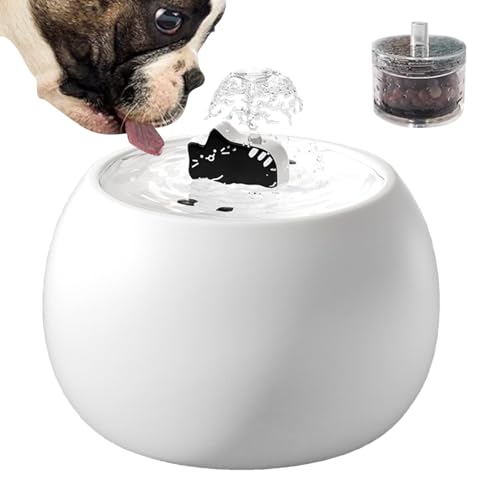 yakermur Haustierbrunnen - Abnehmbarer Trinkbrunnen Für Katzen Mit 3D Sensor Und Filter,Automatischer 3D Sensor Wasserspender Für Hunde Und Katzen Drinnen Und Draußen yakermur Haustierbrunnen - Abnehmbarer Trinkbrunnen Für Katzen Mit 3D Sensor Und Filter,Automatischer 3D Sensor Wasserspender Für Hunde Und Katzen Drinnen Und Draußen von yakermur