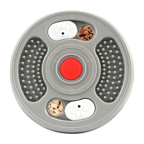 yakermur Hund Slow Feeder Bowl, langsamer Hundefutter | Hundeschale zum langsamen Essen | Interaktive Erhöhung von Spill Proof Nonslip Futtersuche behandeln Spender mentaler Stimulationskiste Training von yakermur