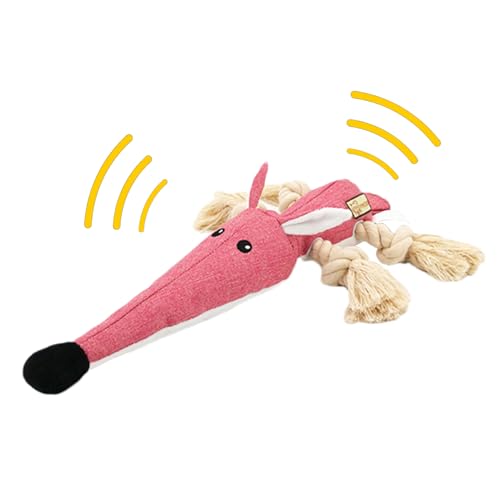 yakermur Hundegefüllte Tiere Spielzeug, plüschiger, quietschendes Hund Spielzeug,Quietschende Sound Tierform BITSISTANTE Seilspielzeug - Quietschende interaktive Hund Plüsch für Welpen zaht, für yakermur Hundegefüllte Tiere Spielzeug, plüschiger, quietschendes Hund Spielzeug,Quietschende Sound Tierform BITSISTANTE Seilspielzeug - Quietschende interaktive Hund Plüsch für Welpen zaht, für von yakermur