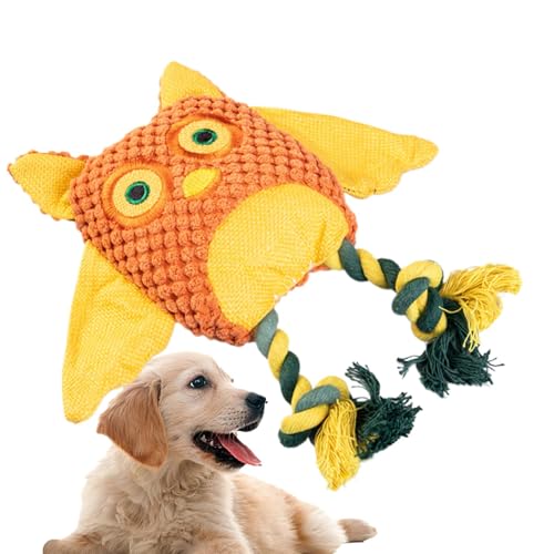 yakermur Hundespielzeug Plüsch-Eule, interaktives Hunde-Puzzle-Spielzeug, Haustier-Spielgerät zur Zahnreinigung, Welpentraining, Kauwerkzeuge mit Quietscher yakermur Hundespielzeug Plüsch-Eule, interaktives Hunde-Puzzle-Spielzeug, Haustier-Spielgerät zur Zahnreinigung, Welpentraining, Kauwerkzeuge mit Quietscher von yakermur