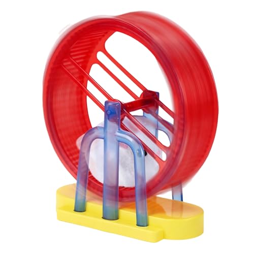 yakermur Interaktives Haustier - Elektronisches Haustier Spielzeug Hamster,Simulation Plüsch Hamster Elektrisch mit Standübungsrad,Für Katze Kinder Spieltisch Zuhause Indoor Aktivitäten von yakermur