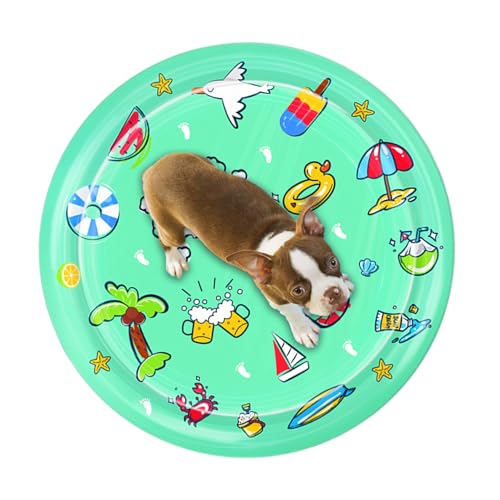 yakermur Katzenwasserspielmatte, Wasserspielmatte für Katzen, Haustierwassersensoriumspad, Fühlen Sie Sich cool, bequem, Innenunterhaltung, interaktive Katzenspielzeugspielpolster yakermur Katzenwasserspielmatte, Wasserspielmatte für Katzen, Haustierwassersensoriumspad, Fühlen Sie Sich cool, bequem, Innenunterhaltung, interaktive Katzenspielzeugspielpolster von yakermur