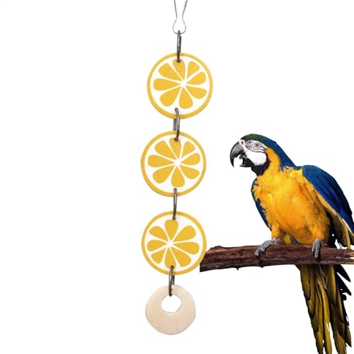 yakermur Kauspielzeug Zitronensittich Spielzeug Kreatives Zubehör Lustiger Anhänger für Nymphensittich Lovebird Conure Haustierbedarf von yakermur