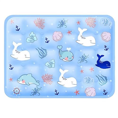 yakermur Kühlkissen für Hunde – tragbare coole Welpenunterlage – 40,6 x 50,8 cm, selbstkühlende Matte für Hunde und Katzen, waschbar für den Innen- und Außenbereich, im Hundehüttenbett von yakermur
