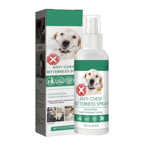 yakermur No Chewing & Licking Dog Spray, Anti Chew Bitter for Behavior Training Aid Natural Effective Dog Dog Spray To Stop Chewing Licking Of Furniture, Shoes, Bandages yakermur No Chewing & Licking Dog Spray, Anti Chew Bitter for Behavior Training Aid Natural Effective Dog Dog Spray To Stop Chewing Licking Of Furniture, Shoes, Bandages von yakermur