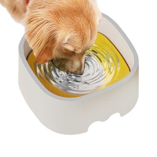 yakermur Spill Proof Hundewasserschale, langsame Wasserschale für Hunde - 1L Hundeschalenspender für langsames Trinken,Nicht schlupfende Basis-Haustierkätzchenversorgungen fördern eine gesunde von yakermur