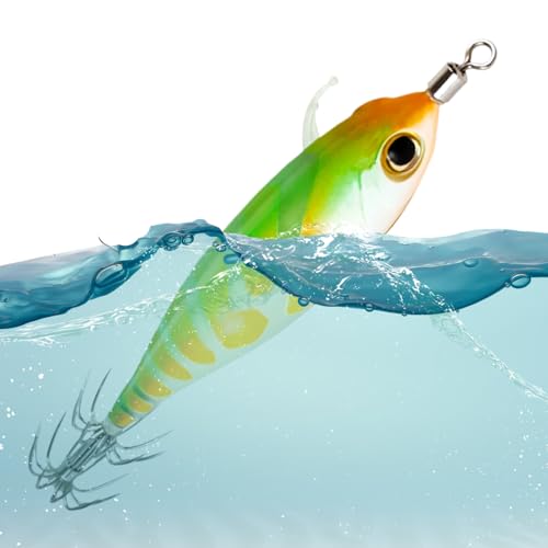 yakermur Tintenfisch-Köder | Künstliche Leuchtköder Für Tintenfischfang | Kompakter Kunstköder Schwimmbait für alle Erfahrungsstufen yakermur Tintenfisch-Köder | Künstliche Leuchtköder Für Tintenfischfang | Kompakter Kunstköder Schwimmbait für alle Erfahrungsstufen von yakermur