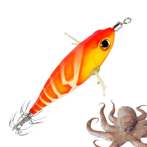 yakermur Tintenfischköderhaken,Leuchtköder für Tintenfisch und Oktopus - Kompakte Fluoreszierende Angelköder Für Einsteiger Und Angler yakermur Tintenfischköderhaken,Leuchtköder für Tintenfisch und Oktopus - Kompakte Fluoreszierende Angelköder Für Einsteiger Und Angler von yakermur