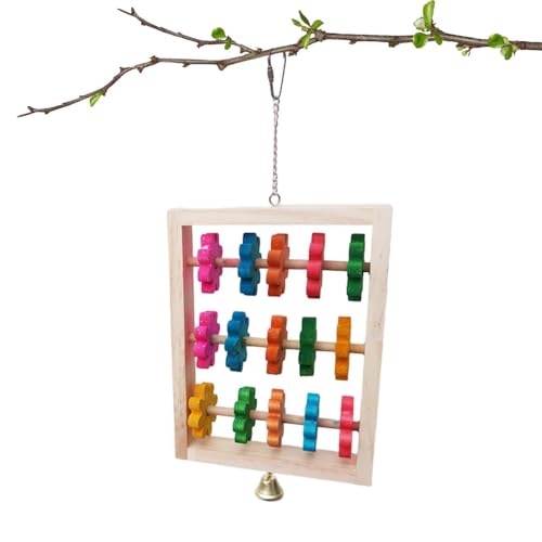 yakermur Vogelspielzeug Holzblöcke, Shotes Holzkauenspielzeug | Cage Toy Bird Barch Stand - Natürlicher en Käfig Kaublock für Lovebirds Chinchilla Finch Cockatiels von yakermur