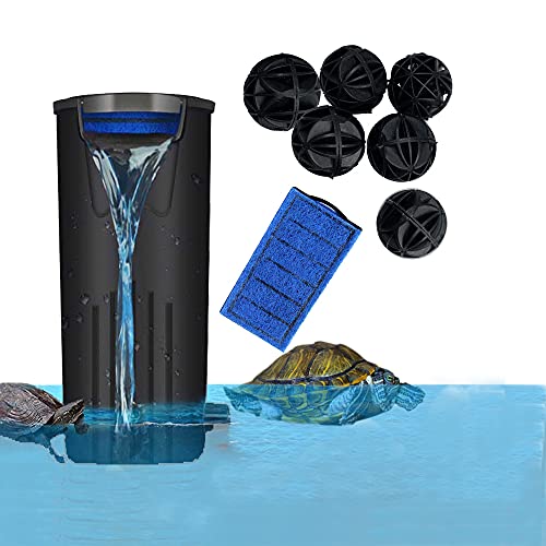 Aquarium Schildkröte Filter Niedriger Wasserstand Filter Wasserfall Durchfluss Tauchfilter für Schildkröte Fisch Tank von yanhe