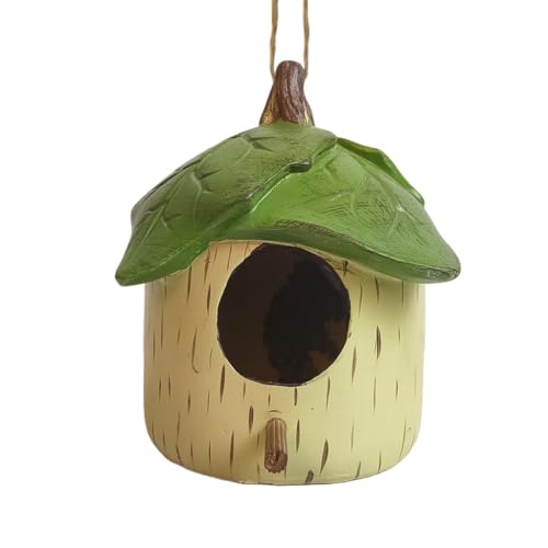 Harze Blatt Vogelhaus für Kolibris Outdoor Balkone Vogelhabitat Haus Hängend Vogelnest Garten Deko Ornament Harze Blatt Vogelhaus für Kolibris Outdoor Balkone Vogelhabitat Haus Hängend Vogelnest Garten Deko Ornament von yanwuwa