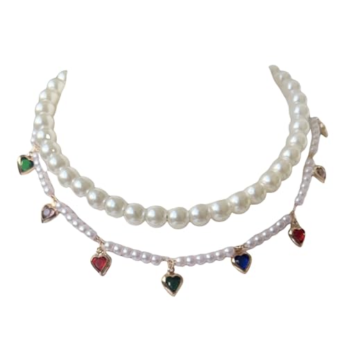 yanwuwa Halsband für kleine Hunde und Katzen, Perlen, Strasssteine, für Katzen, Welpen, Kätzchen, Party, Hochzeit, Geburtstag, Haustier-Schmuckzubehör yanwuwa Halsband für kleine Hunde und Katzen, Perlen, Strasssteine, für Katzen, Welpen, Kätzchen, Party, Hochzeit, Geburtstag, Haustier-Schmuckzubehör von yanwuwa