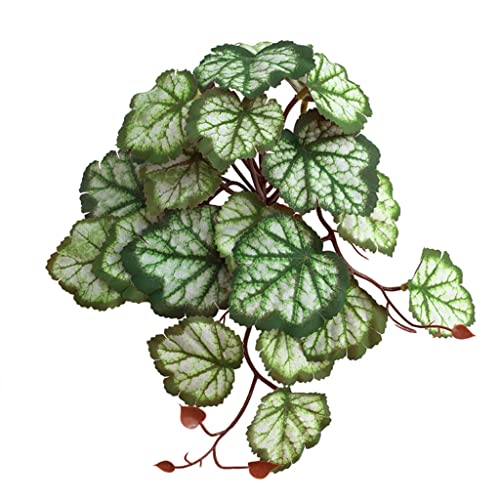 yanwuwa Künstliches Terrarium, 3D-gedruckte Blätter, Amphibienpflanze für Lebensraum, Dekoration für Leguan von yanwuwa