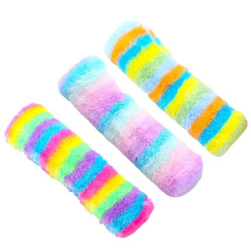 yanwuwa Niedliches Kissen-Spielzeug, gefüllte Katzenminze, Regenbogenfarben, niedliches Spiel-Trainingsspielzeug zum Kuscheln, Beschwichtigungsspielzeug, Papier-Sound-Spielzeug, 3 Stück yanwuwa Niedliches Kissen-Spielzeug, gefüllte Katzenminze, Regenbogenfarben, niedliches Spiel-Trainingsspielzeug zum Kuscheln, Beschwichtigungsspielzeug, Papier-Sound-Spielzeug, 3 Stück von yanwuwa