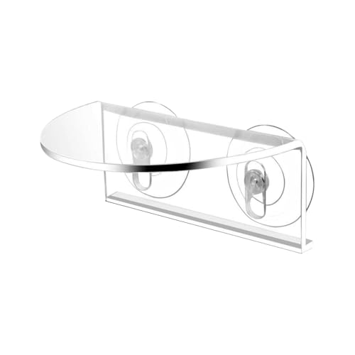 yanzisura Aquarium-Pflanzenhalter, Acryl-Leistenhalter für Wassergras, transparenter Pflanzenständer mit starken Saugnäpfen für Aquarien, Fensterdekoration von yanzisura