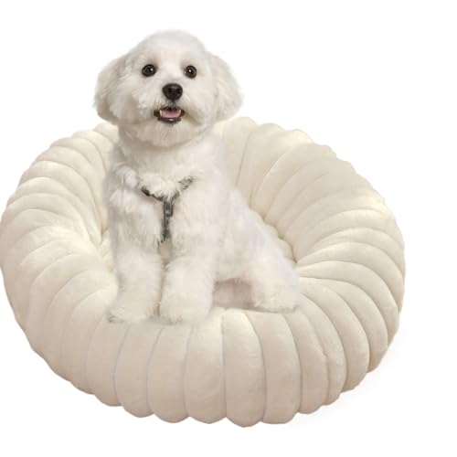yanzisura Beruhigendes Hundebett für kleine Hunde, Donut-Kleintierbett | Weiches Donut-Hundebett, Plüsch-Katzenbett | Runde Katzencouch, waschbar, rutschfest, für kleine Katzen und kleine Hunde yanzisura Beruhigendes Hundebett für kleine Hunde, Donut-Kleintierbett | Weiches Donut-Hundebett, Plüsch-Katzenbett | Runde Katzencouch, waschbar, rutschfest, für kleine Katzen und kleine Hunde von yanzisura