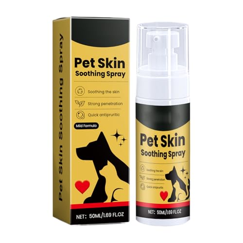 yanzisura Hautpflegespray Für Hunde Hautpflegespray Milben Hund Grasmilben Bekämpfen Regeneriert Die Haut Bei Reizungen & Rötungen Anti-Insekten Spray Für Hunde, Gegen Stechmücken von yanzisura