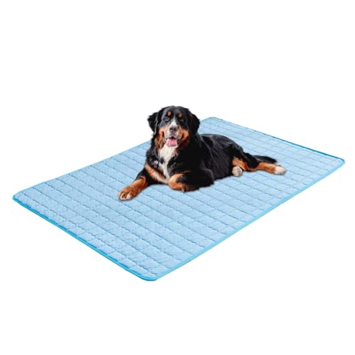 yanzisura Hundekühlmatte - Hundekühlmatte Für Innenbereich,wasserdichte Kühlunterlage 68x48 cm rutschfest Für Welpen Heißes Wetter Reise Drinnen Draußen Garten Transportbox Camping von yanzisura