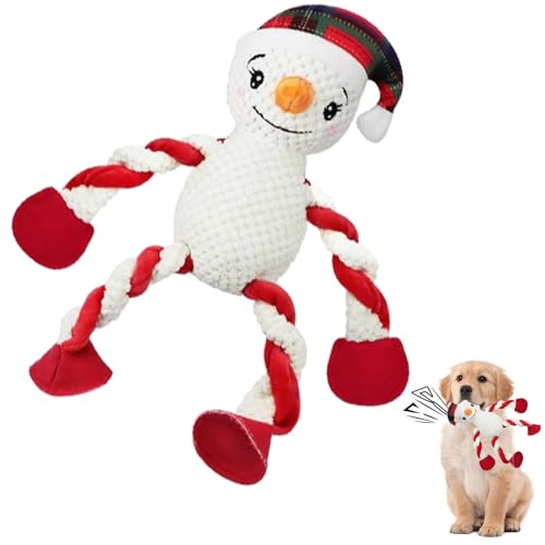 yanzisura Weihnachts-Kauspielzeug für Hunde,Weihnachts-Hundespielzeug | Quietschendes interaktives Hundespielzeug - Hundespielzeug für Aggressive Kauer, Plüsch-Kauspielzeug für Welpen, interaktiver yanzisura Weihnachts-Kauspielzeug für Hunde,Weihnachts-Hundespielzeug | Quietschendes interaktives Hundespielzeug - Hundespielzeug für Aggressive Kauer, Plüsch-Kauspielzeug für Welpen, interaktiver von yanzisura