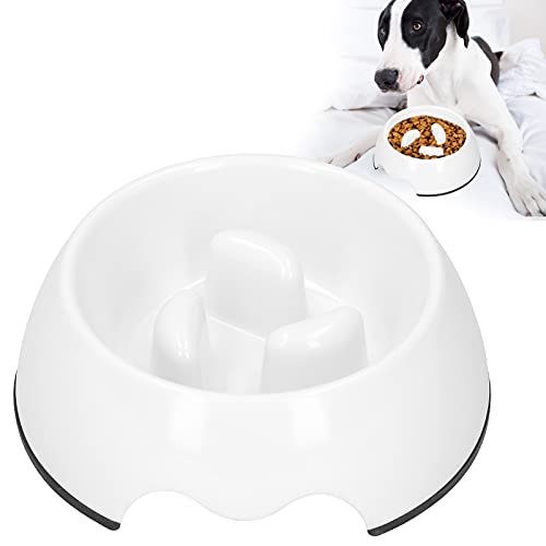 Pet Slow Feeder Hundenapf, tragbarer langsamer Futternapf für Hunde, langsames Essen, gesundes Design für kleine, mittelgroße Hunde, Anti-Erstickungsnapf für Katzen und Hunde(S-Weiß) von yaogohua