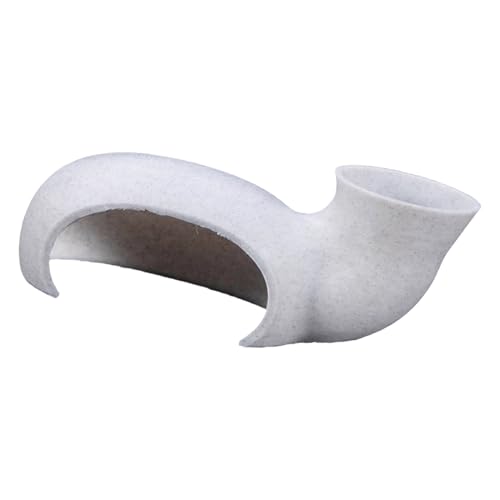 Aquarium Hollow Garnelentunnel aus Keramik, Eckfische Ornament | Natürliches Fischversteck, Zuchthöhle für Wasserlebewesen, Aquariendekoration für von ycezw