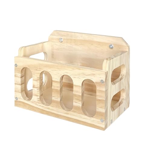 Heukaninchen – Bunny Rack, Aufbewahrung für Käfige | Futterspender aus Holz, kompakte Einheit von Hayrack, verwendet für die Ecke von Innenschalen, Konfiguration von ycezw