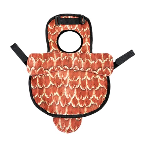 Huhn Sattel für Hühner, weiche gestrickte Geflügel Pullover Schürze mit elastischen Trägern | Atmungsaktive verstellbare Rückenschutzkleidung für Landwirtschaft Hühner, Hähne und Hühner in Ständen zu von ycezw