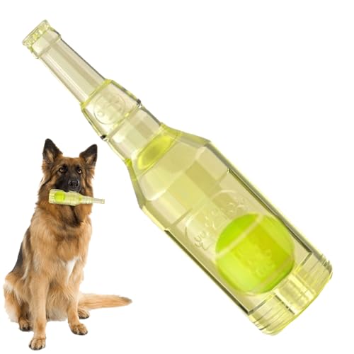 Hundeflasche Toy – Spielzeug zum Beißen von Welpen, interaktive Spielflasche | Tennisball geeignet für Haustiere im Innenbereich, Kauspielzeug für Haustiere Hundeflasche Toy – Spielzeug zum Beißen von Welpen, interaktive Spielflasche | Tennisball geeignet für Haustiere im Innenbereich, Kauspielzeug für Haustiere von ycezw