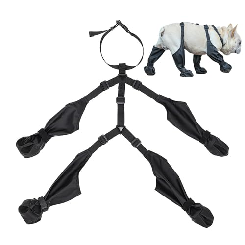 Hundepfotenstiefel-Leggings – Hosenträgerstiefel für Hunde, Hundepfotenabdeckungen | Verstellbare wasserdichte Hundestiefel, atmungsaktive Allwetter-Träger mit Hilfsgurt Hundepfotenstiefel-Leggings – Hosenträgerstiefel für Hunde, Hundepfotenabdeckungen | Verstellbare wasserdichte Hundestiefel, atmungsaktive Allwetter-Träger mit Hilfsgurt von ycezw