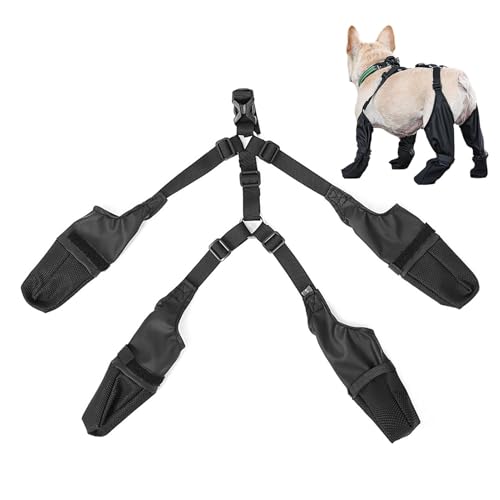 Hundepfotenstiefel-Leggings – Hosenträgerstiefel für Hunde, Hundepfotenabdeckungen | Verstellbare wasserdichte Hundestiefel, bequeme Hosenträger für Schneetage im Winter Hundepfotenstiefel-Leggings – Hosenträgerstiefel für Hunde, Hundepfotenabdeckungen | Verstellbare wasserdichte Hundestiefel, bequeme Hosenträger für Schneetage im Winter von ycezw