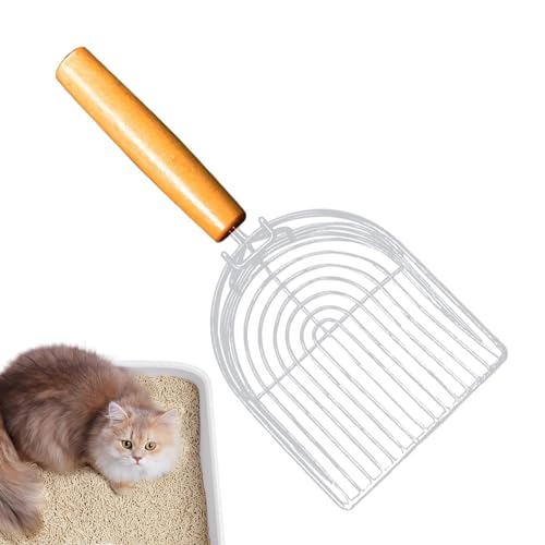 Katzenstreuschaufel, Kotschaufel, Katzenstreu |. Katzenstreu-Kotsieb, antihaftbeschichtete, tiefe Katzenschaufel, Katzenkotsieb mit rutschfestem Holzgriff, Katzenstreu-Reinigungsschaufel für Kätzchen, Katzenstreuschaufel, Kotschaufel, Katzenstreu |. Katzenstreu-Kotsieb, antihaftbeschichtete, tiefe Katzenschaufel, Katzenkotsieb mit rutschfestem Holzgriff, Katzenstreu-Reinigungsschaufel für Kätzchen, von ycezw