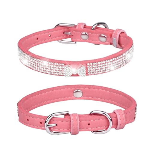Luxus-Haustierhalsband – Mikrofaserglitzer-Halsband Für Hunde, Verstellbares Funkelndes Katzenband | Reißfestes Dekoratives Welpenaccessoire, Weiches Stilvolles Luxus-Haustierhalsband – Mikrofaserglitzer-Halsband Für Hunde, Verstellbares Funkelndes Katzenband | Reißfestes Dekoratives Welpenaccessoire, Weiches Stilvolles von ycezw
