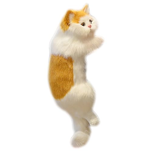 Plüsch-Kätzchen-Spielzeug zum Aufhängen – Imitation pelziger Katzen Dekorationen für Zuhause, Wanddisplay | Weiche, lebensechte Haustiermodell-Figur, künstliches Katzenzubehör, Geschenk für Plüsch-Kätzchen-Spielzeug zum Aufhängen – Imitation pelziger Katzen Dekorationen für Zuhause, Wanddisplay | Weiche, lebensechte Haustiermodell-Figur, künstliches Katzenzubehör, Geschenk für von ycezw