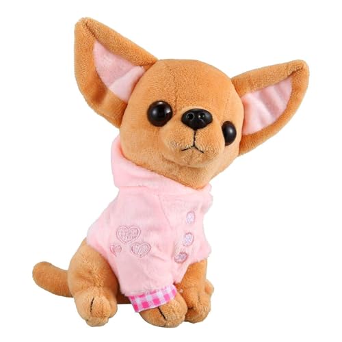 Plüschspielzeug für Hunde – Plüschfigur für Hunde, weiches Plüschtier Chihuahua | Deko-Spielzeug für Welpen, bequem, niedlich, Hund aus Plüsch, Überraschung für Kinder Plüschspielzeug für Hunde – Plüschfigur für Hunde, weiches Plüschtier Chihuahua | Deko-Spielzeug für Welpen, bequem, niedlich, Hund aus Plüsch, Überraschung für Kinder von ycezw