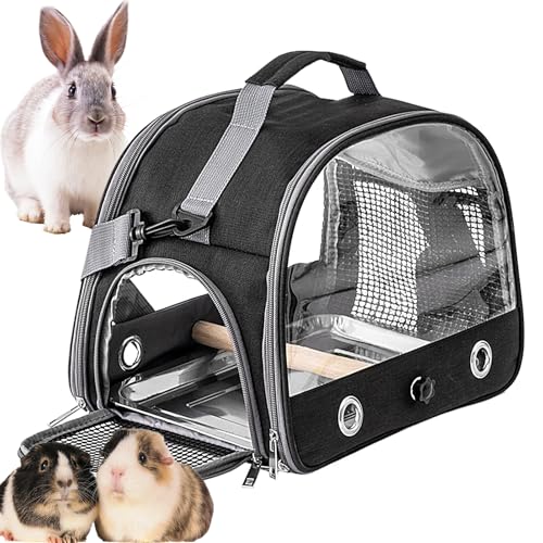 🚗 Reisekäfig für Vögel – Reisetasche mit Sitzstange und Tablett | Atmungsaktiver Vogel-Transporter-Rucksack, tragbares Zubehör für Haustiere für Termine von ycezw