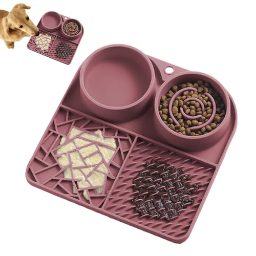 Silikon-Leckmatte für langsames Füttern, Saugnapf-verbesserte Leckmatte für Leckerli-Dosierung und Essen, ideal für Hunde und Katzen während der Badezeit, Fellpflege oder Langeweile Silikon-Leckmatte für langsames Füttern, Saugnapf-verbesserte Leckmatte für Leckerli-Dosierung und Essen, ideal für Hunde und Katzen während der Badezeit, Fellpflege oder Langeweile von ycezw