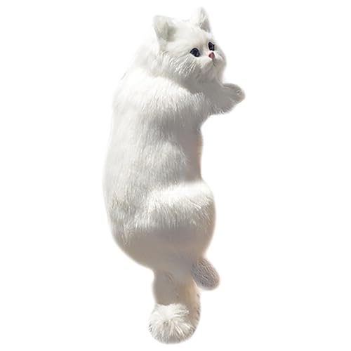 Simulation Pelzige hängende Katze – Realistisches Plüsch-Kätzchen-Spielzeug für Heimdekoration, niedlicher Wandbehang, handgefertigte Kunstkatzen-Ornament für Wohnzimmerdekoration, kreative Simulation Pelzige hängende Katze – Realistisches Plüsch-Kätzchen-Spielzeug für Heimdekoration, niedlicher Wandbehang, handgefertigte Kunstkatzen-Ornament für Wohnzimmerdekoration, kreative von ycezw