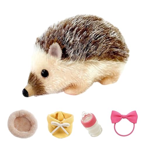 Spielzeug in einem Plüsch Igel Plüschtier Tier Spielzeug Hedgepig Zartes Hedgepig Spielzeug - Niedliche Innenausstattung Inneneinrichtung, Sammlung von Ithompe Silikon für Zuhause, Studium, Schule von ycezw