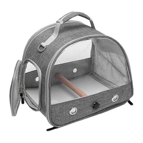 ✔️ Vogelträger für Reisen – tragbarer Rucksack, transparente Transporttasche | atmungsaktiver Käfig für kleine Vögel, Hamster, Kaninchen, bequem und sicher für unterwegs von ycezw