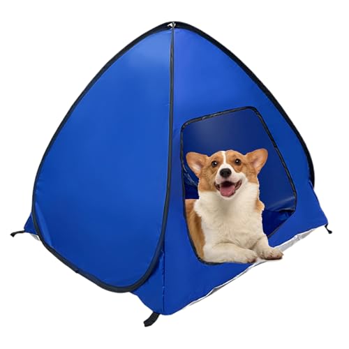 ycezw Campingzelt für Hunde, Unterschlupf für Haustiere, tragbar und faltbar, für Katzen und Hunde, Zubehör für Haustiere im Freien, für Garten, Terrasse, Camping, Picknick von ycezw