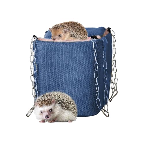 ycezw Hängematte für Kleintiere, Hängematte Sugar Glider | Bett für Hamster, Eichhörnnchennest | warmes Eichhörnchenbett, Hamsterschaukel, Bett aus Zuckergleiter, Chinchilla-Bett, Käfigzubehör von ycezw