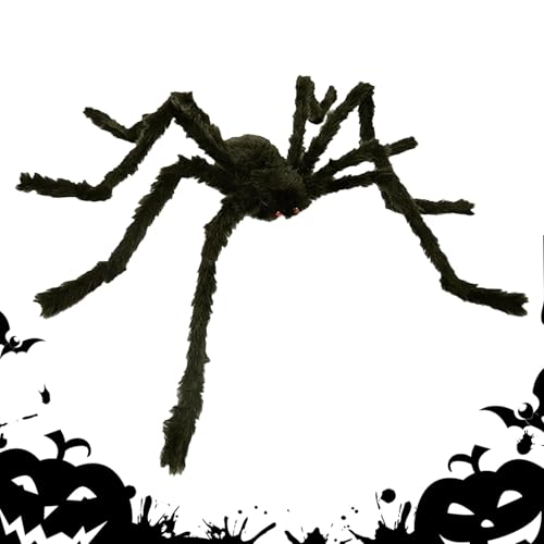ycezw Halloween Spinne, Halloween Spinnendekorationen | Gruseliges Spinnenspielzeug - Riesige Spinnendekorationen, gruselige falsche Spinnen für Innendekorationen u von ycezw