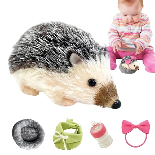 ycezw Hedgehog Silikon Plüsch Igel Spielzeug | Süße Igelpuppe | Silikon Tiermodell Simulation Innendekoration für Wohnzimmer Schlafzimmer Arbeitszimmer von ycezw